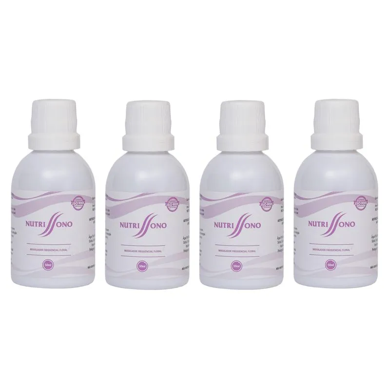 Kit 4 Nutrissono Fisioquântic Gotas Sublingual 50ml
