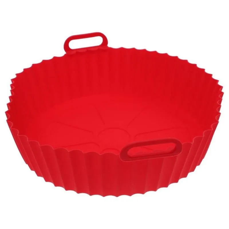 Forma Assadeira Para Fritadeira Airfryer Silicone - Vermelho