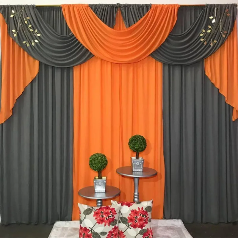 Cortina Afro 3 Metros Sala Quarto Para Varão Laranja