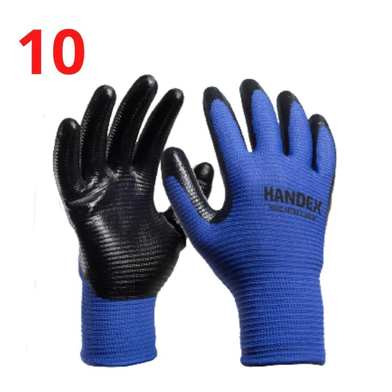 Kit 10 Luva De Segurança Hand Nitrilo Wave Handex C.a 46692