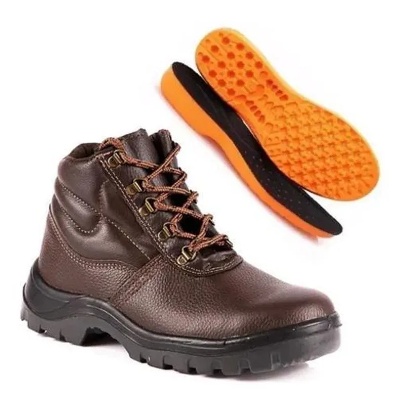 Bota Segurança Bracol 4012bafs4400ll Bico Pvc Couro Marrom
