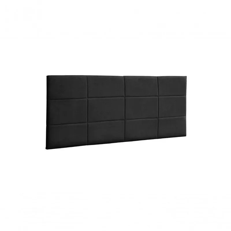Cabeceira Painel Raissa Cama Box 138cm Dimartins preto