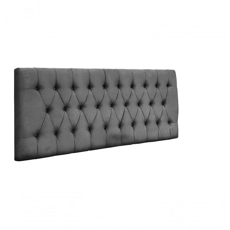 Cabeceira Painel Imperatriz Cama Box 158cm Dimartins cinza