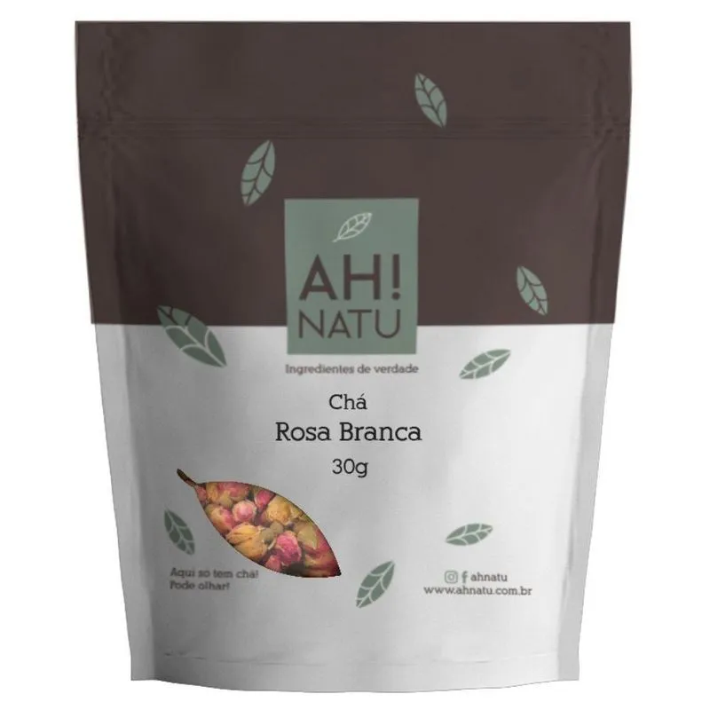 Rosa Branca Chá Das Flores Rosa Centifolia L. Ah Natu 90 Gr