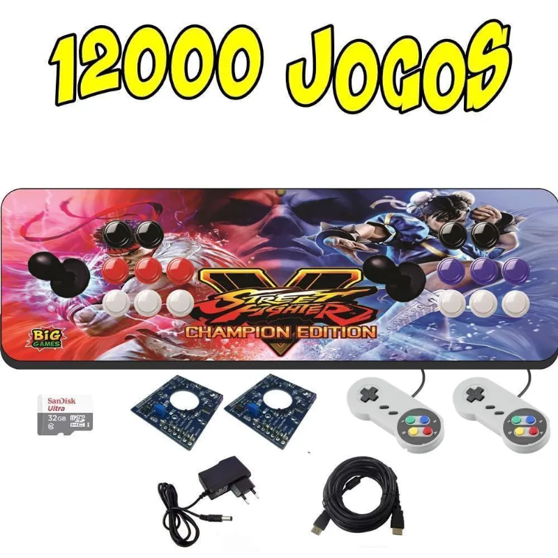 Controle De Jogos Arcade Mdf - Diversão Garantida