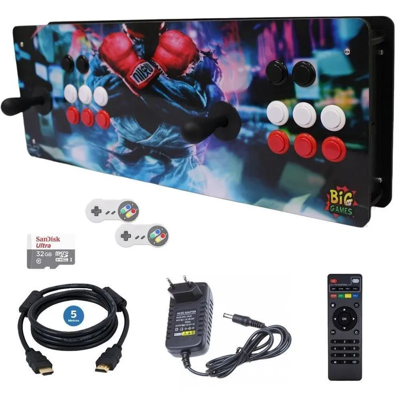 Arcadia Mdf Com 12 Mil Opções + 2 Controladores Usb