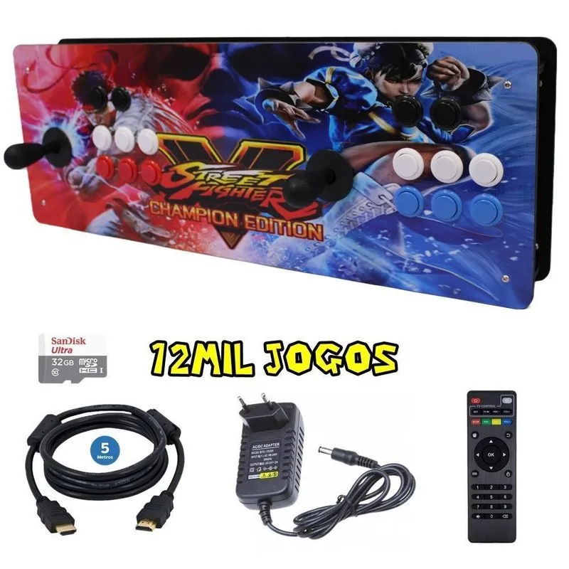 Fliperama Stick Original Big Games 12mil Opções