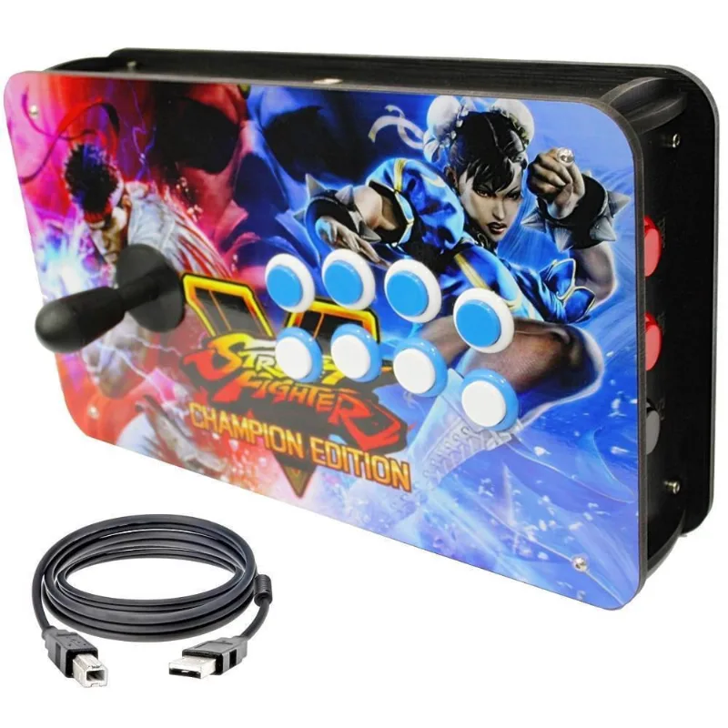 Controle Arcade Usb Comprativel Ps4 - Street Figthers