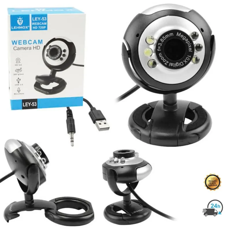 Webcam 360 Para Fazer Live Com Microfone Streaming E Usb