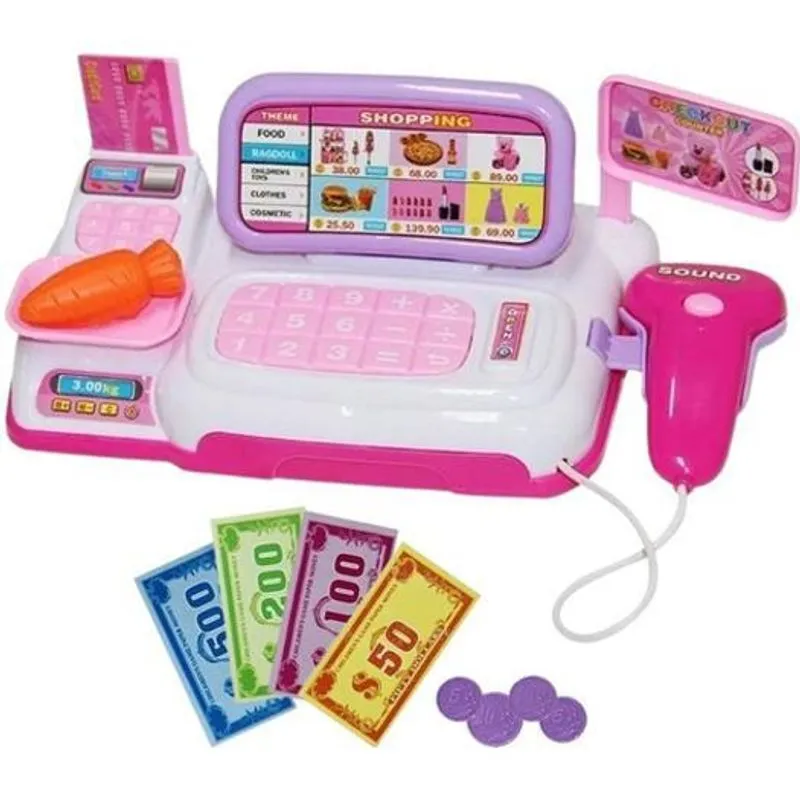 Brinquedo Infantil Caixa Registradora Luz Sons E Acessórios