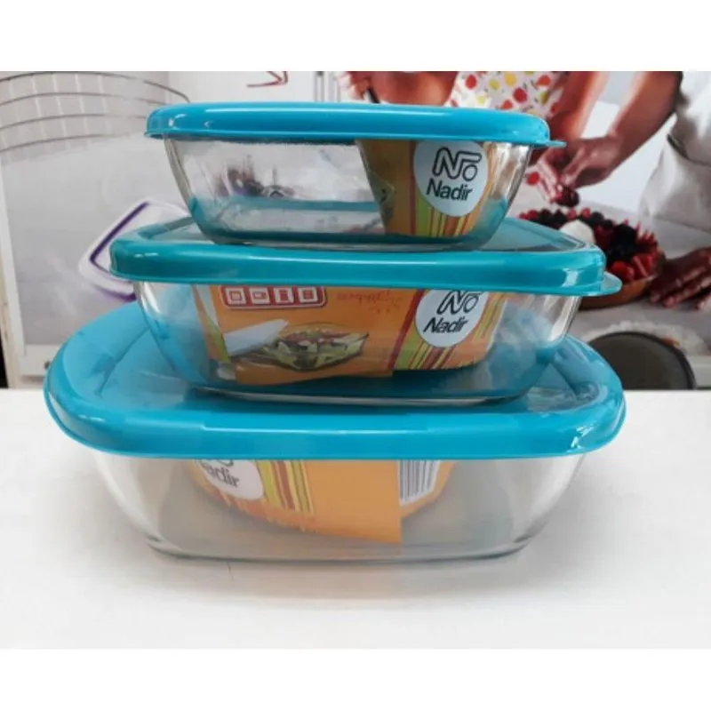 Potes Marinex Sempre Nadir Vidro - 3 Peças - Sortidos