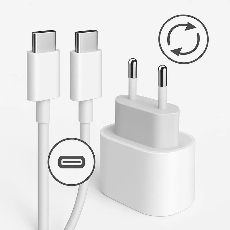 Carregador Celular Branco Compatível Com Edge 40 Pro