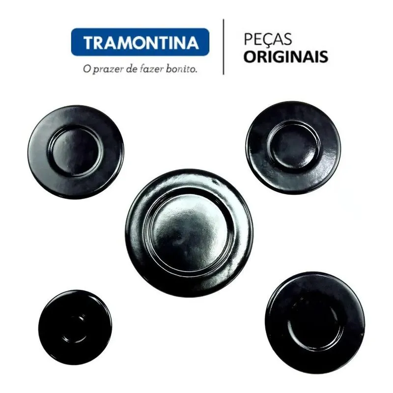 Kit Espalhador Tampa Peças Cooktop Fogão Tramontina 5 Bocas