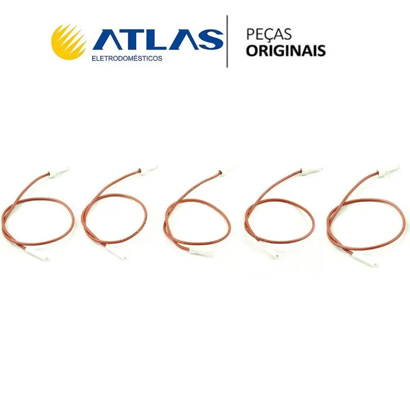 Kit 5 Velas Eletrodo Fogão Atlas Mônaco / Agile E Fastcook