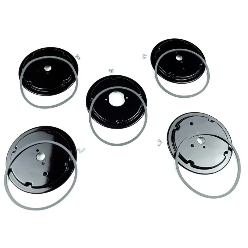 Kit Base Suporte Bocas Fogão Atlas Monaco Top Glass 5 Bocas