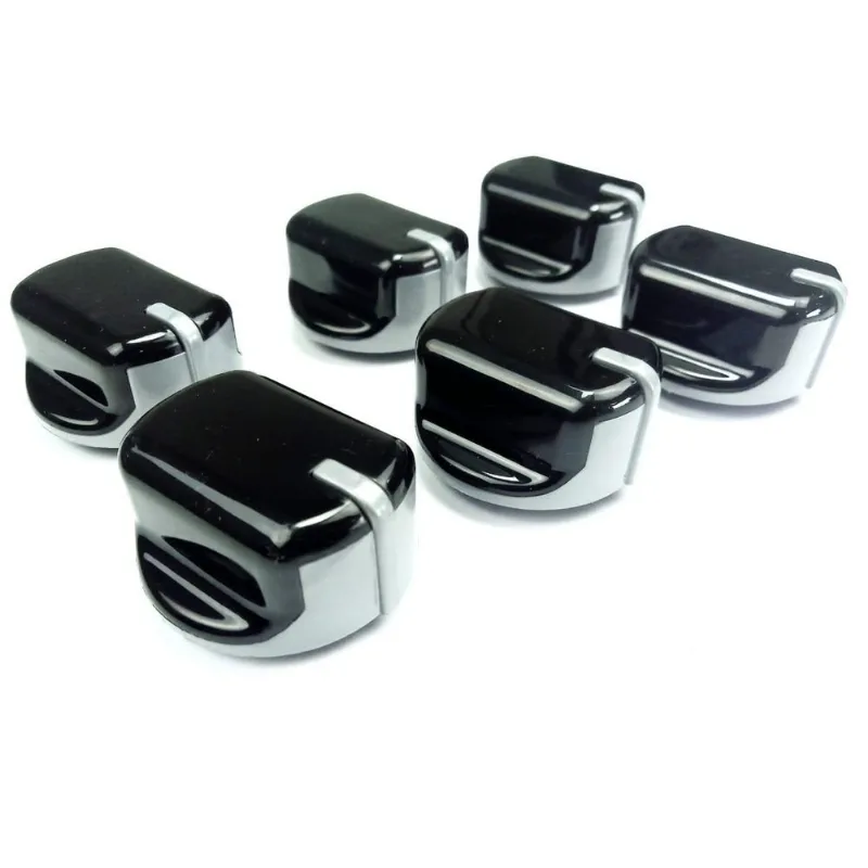 Kit 6 Botões Manipulos Para Fogão Atlas Top Gourmet Glass