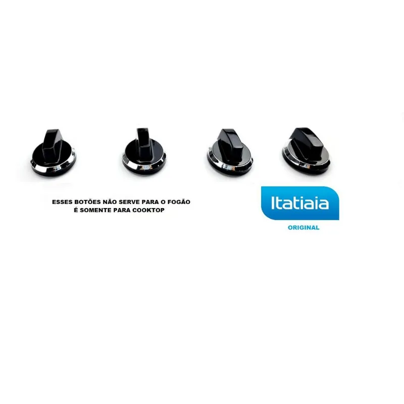 Kit 4 Botões Para Cooktop Itatiaia
