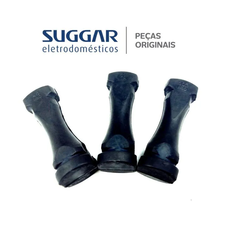 Kit 3 Borracha Coxim Para Centrifuga Suggar 100% Original