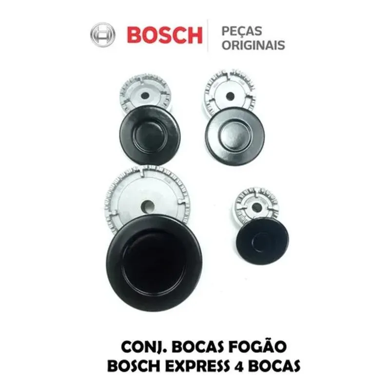 Kit Queimador + Espalhador Bocas Fogão Bosch Express 4 Bocas