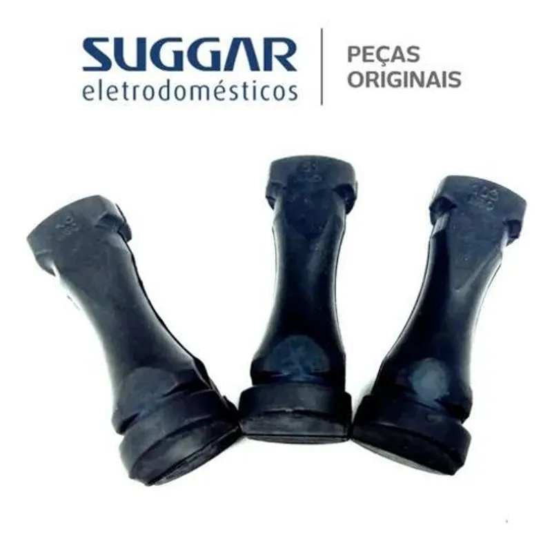 Kit 3 Borracha Coxim Para Centrifuga Suggar Giromax 12kg