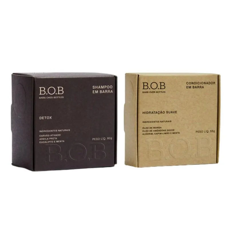 Shampoo E Condicionador Bob Hidratação Detox Suave Kit