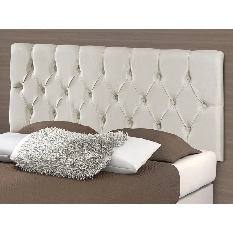 Cabeceira Queen Paris Suede Areia 160cm