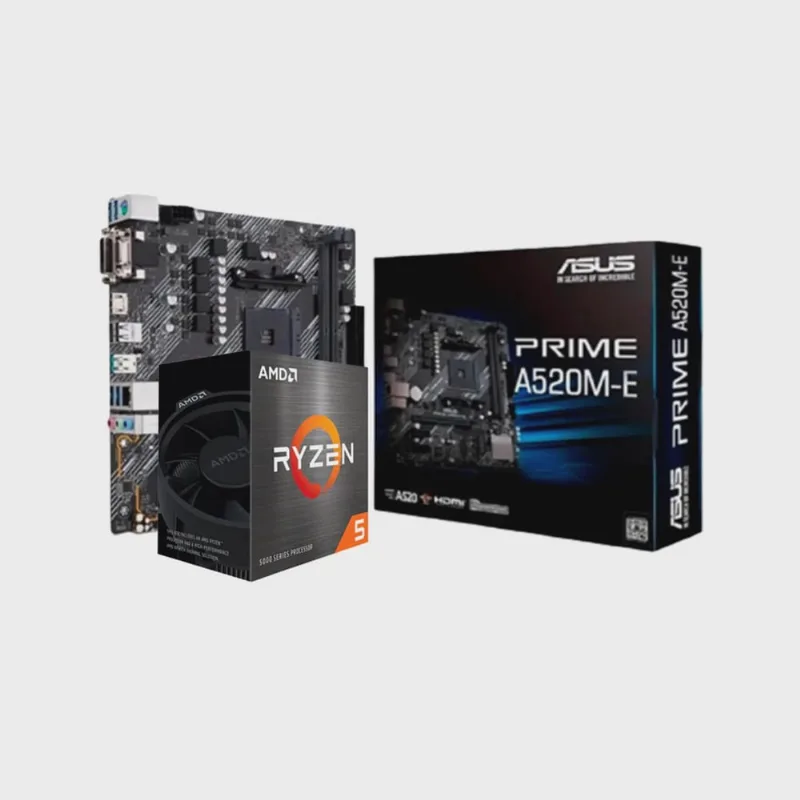 Kit Upgrade amd Ryzen 5 5600 / Placa Mãe Asus Prime A520M-E DDR4 / Memória 8GB DDR4 3000MHz