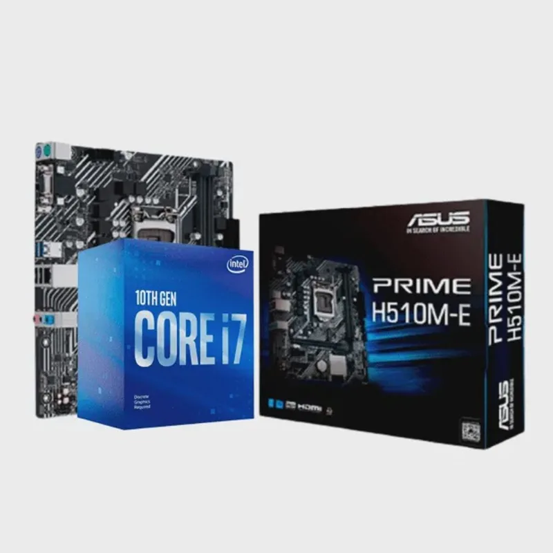 Kit Upgrade Intel i7 10700F / Placa Mãe Asus Prime H510M-E lga 1200 DDR4