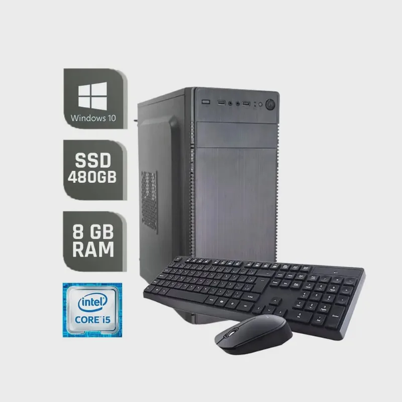 Pc Home Office Intel Core i5 3.60GHz / Memória 8Gb DDR3 / ssd 480Gb