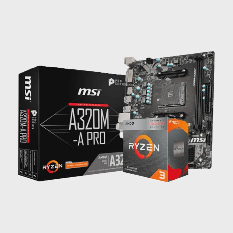 Kit Upgrade amd Ryzen 3 3200G / Placa Mãe msi A320M-A Pro