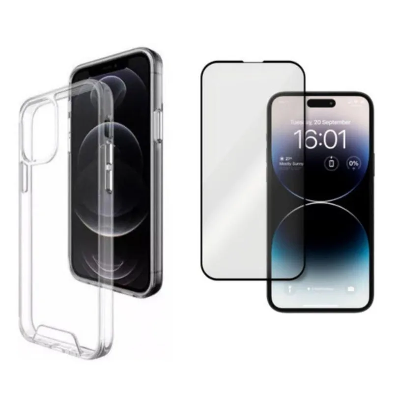 Capinha Clear Para Iphone 16 Plus + Película 3d