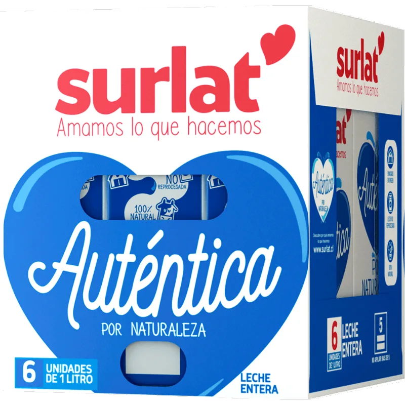 Pack 6 un. Leche Entera