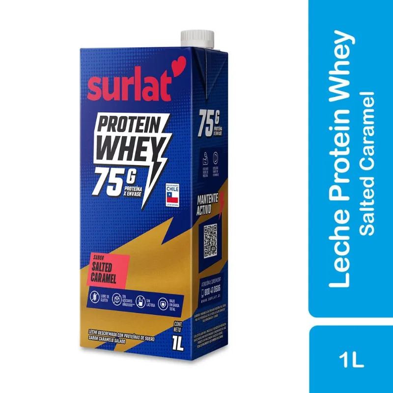 Leche Descremada Surlat Whey Protein Salted Caramel 1 L