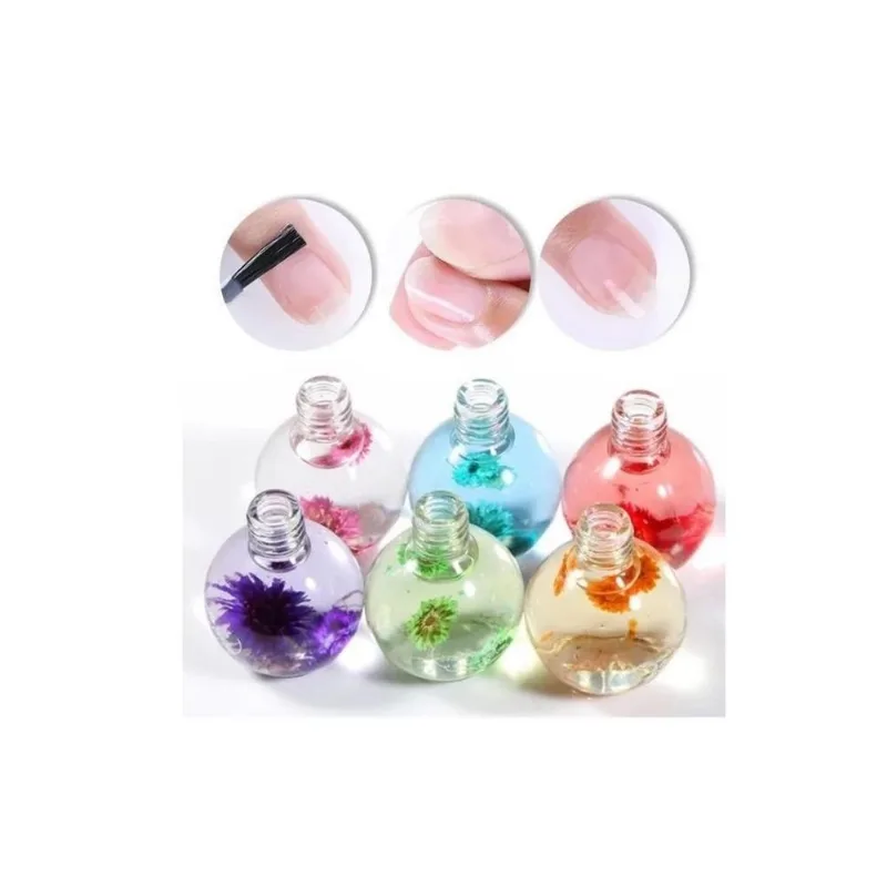 Óleo De Cutícula 15 Ml Com Flores Unhas Hidratante