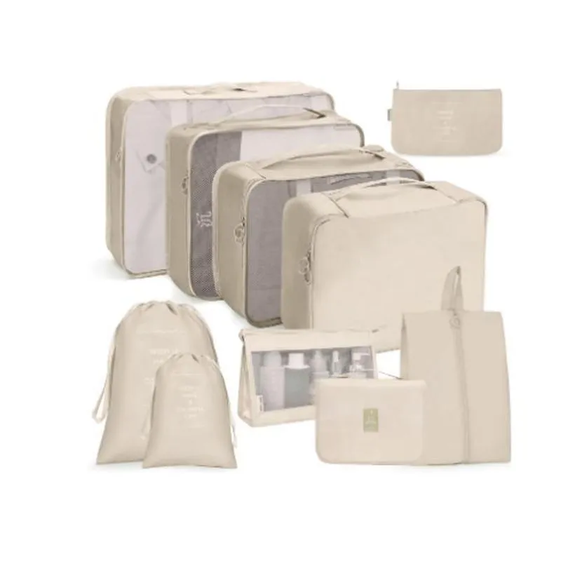 Organizador Necessaire Mala Viagem Kit 10 Peças Coleção