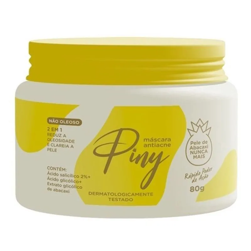 Tratamento Skin Care Piny para Acnes Espinhas Cravos e pele com Oleosidade