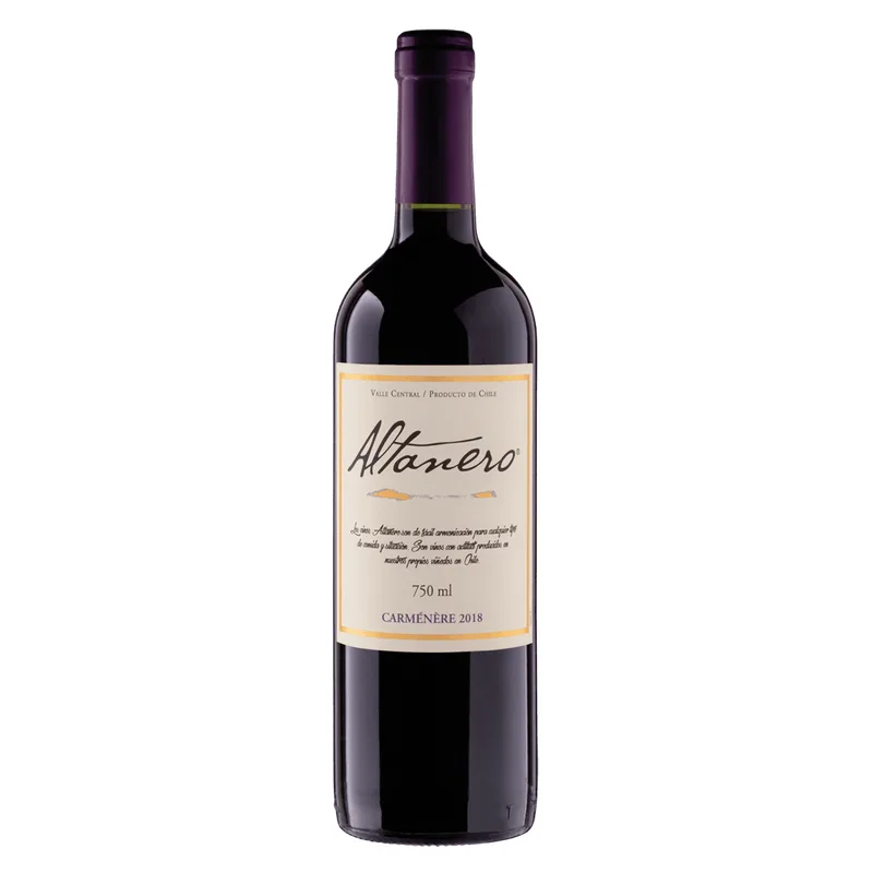 Vinho Altanero Carménère Chileno 750ml