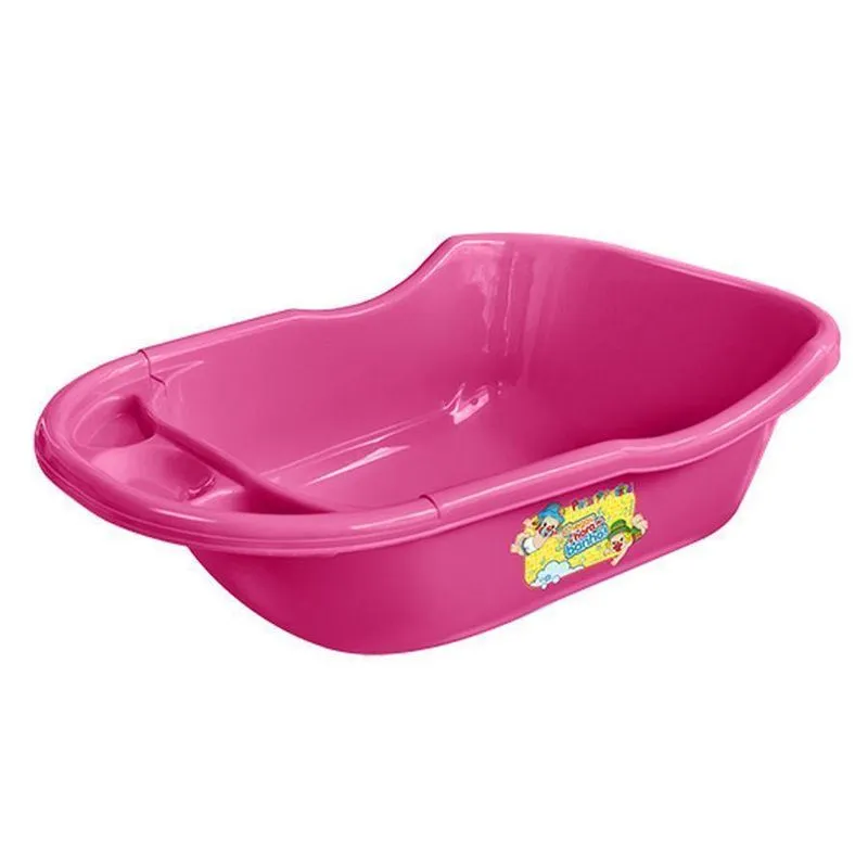 Banheira Plástica Criança 35 Litros Patati E Patata Rosa
