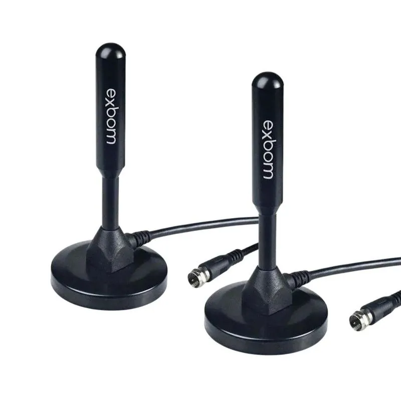 Kit 2 Antenas Digital Interna E Externa Tv An-i3540b Exbom