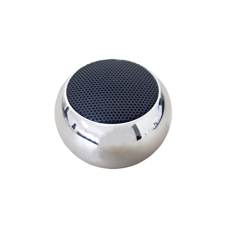 Mini Caixa Som Bluetooth Portátil 3w Tws Amplificada Prata
