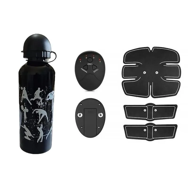 Squeeze Alumínio 500ml Preto + Cinta Tonificadora Abdominal