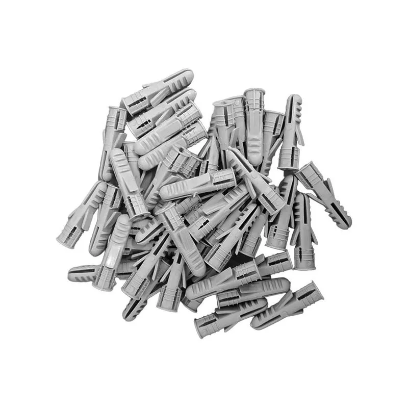50 Buchas De Fixação Com Aba Anti-giro Tijolo Concreto 6mm