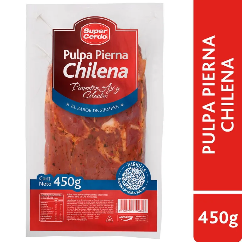 Pulpa Pierna Chilena Super Cerdo 450 g