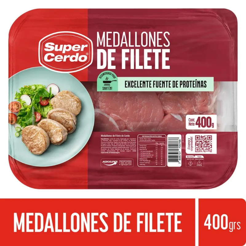 Medallones Filete de Cerdo Super Cerdo 400 g