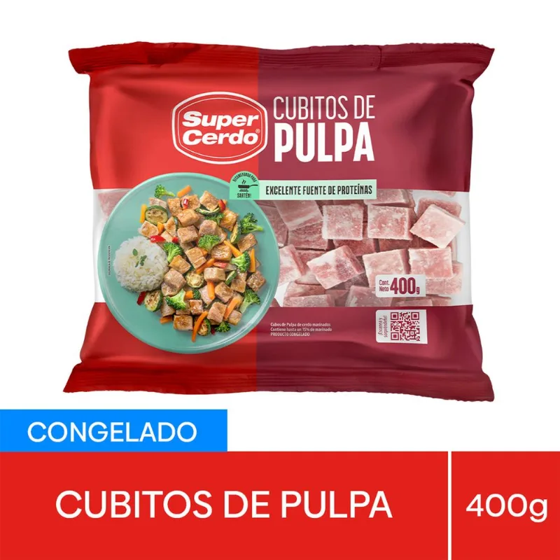 Cubos de Cerdo Pulpa Congelada Súper Cerdo 400 g