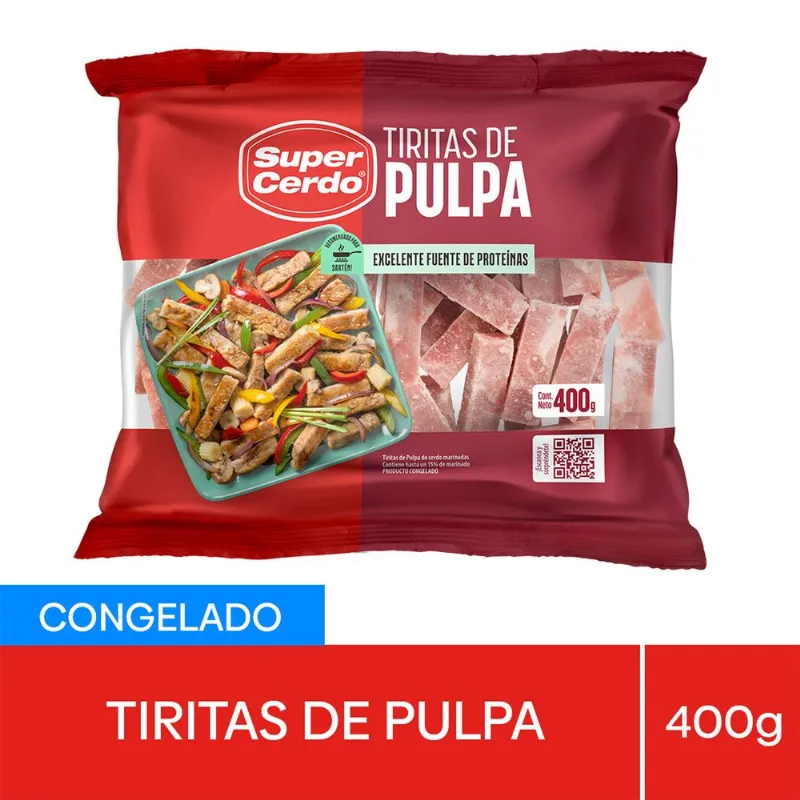 Tiritas de Cerdo Pulpa Congelada Súper Cerdo 400 g