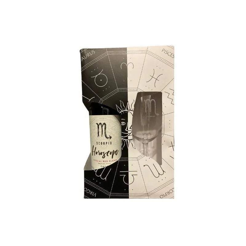 Kit: Vinho Chileno Horoscope Red Blend Escorpião + Taça