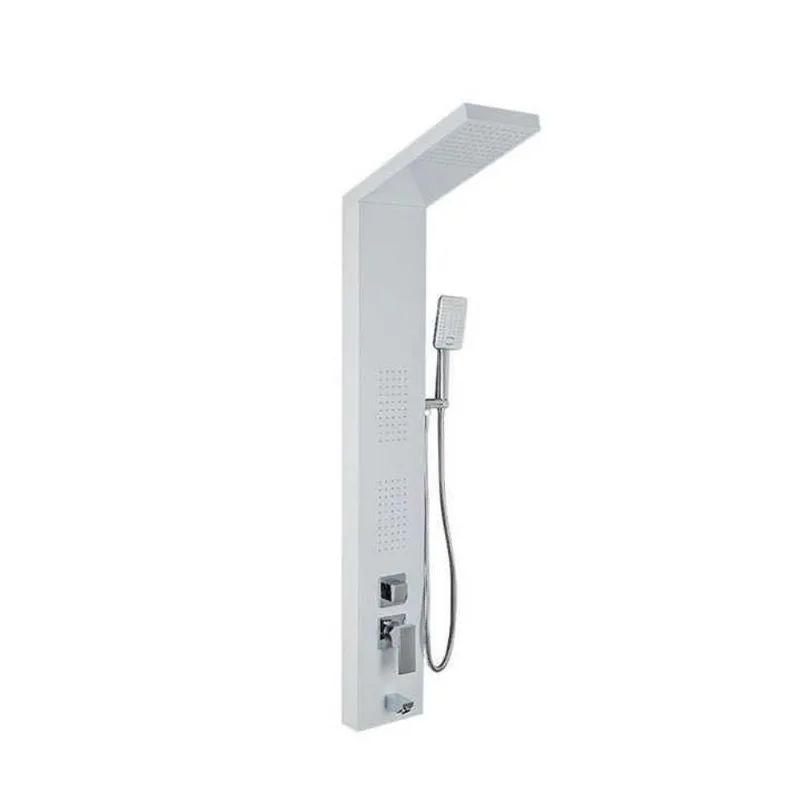 Ducha Vertical Premium Com Hidromassagem E Cascata Inox