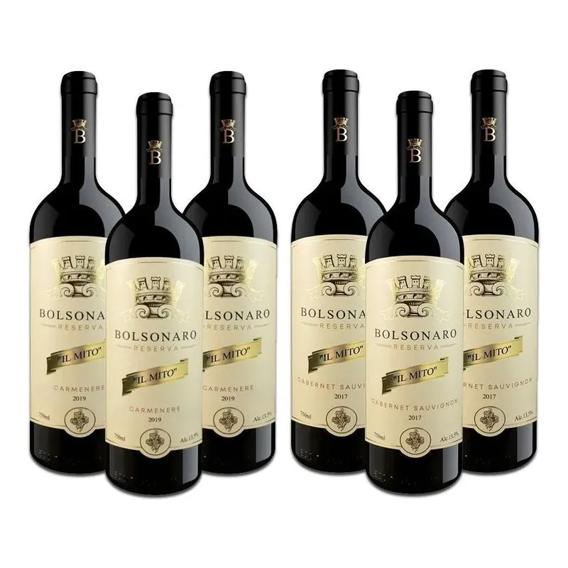 Combo Mito 6un. Vinho Bolso Il Mito Reserva 750ml