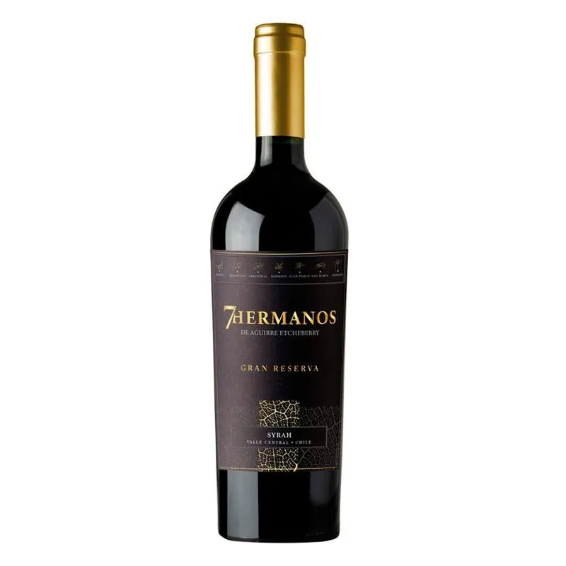 Vinho tinto seco Syrah gran reserva 7 Hermanos 750ml